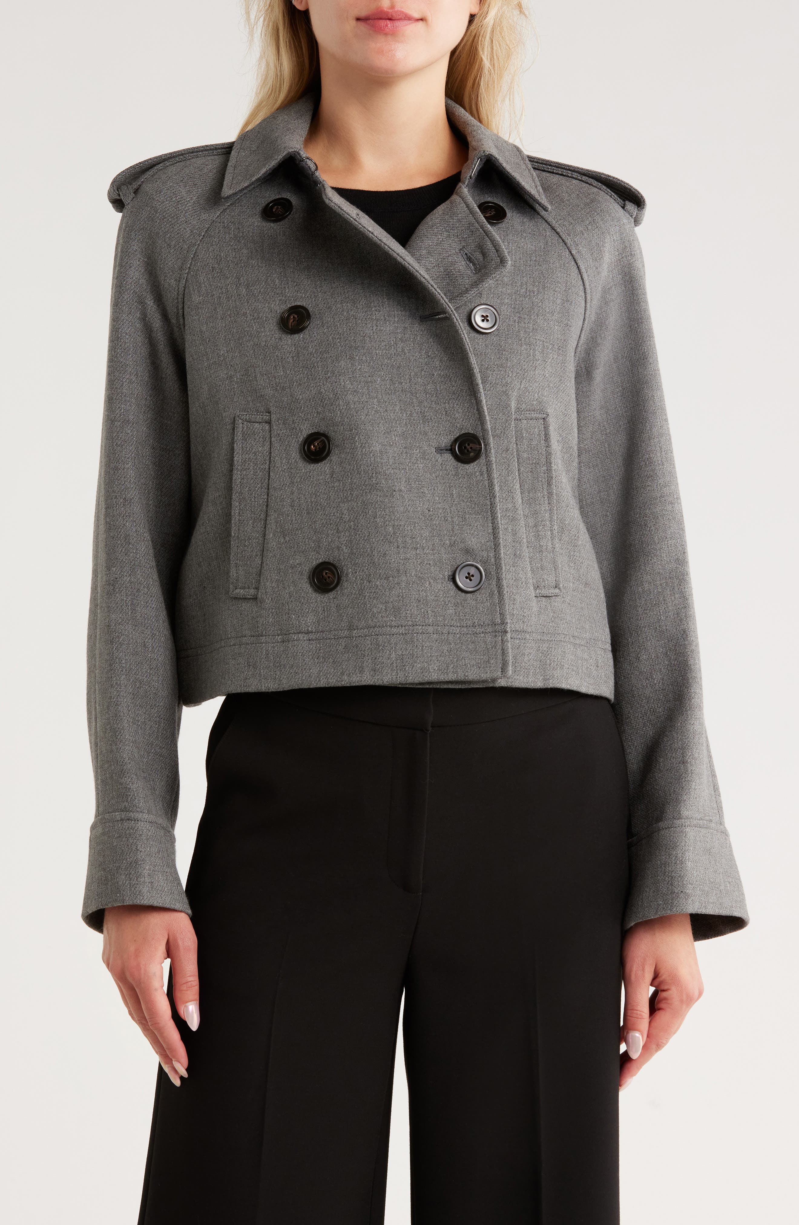 Veronica Beard Conneley Crop Trench Coat