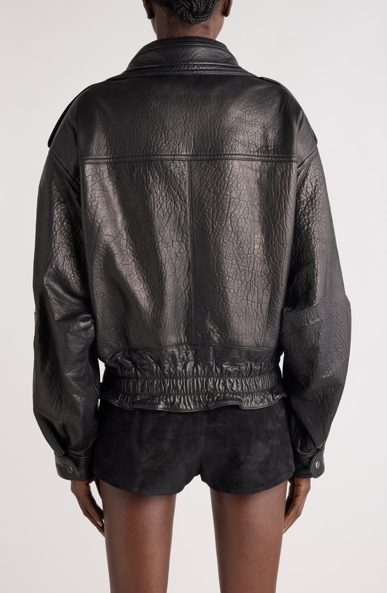 Isabel Marant Aneli Leather Moto Jacket, Alternate, color,