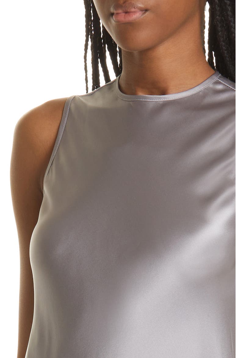 Silk Charmeuse Midi Dress, Alternate, color, SHADOW