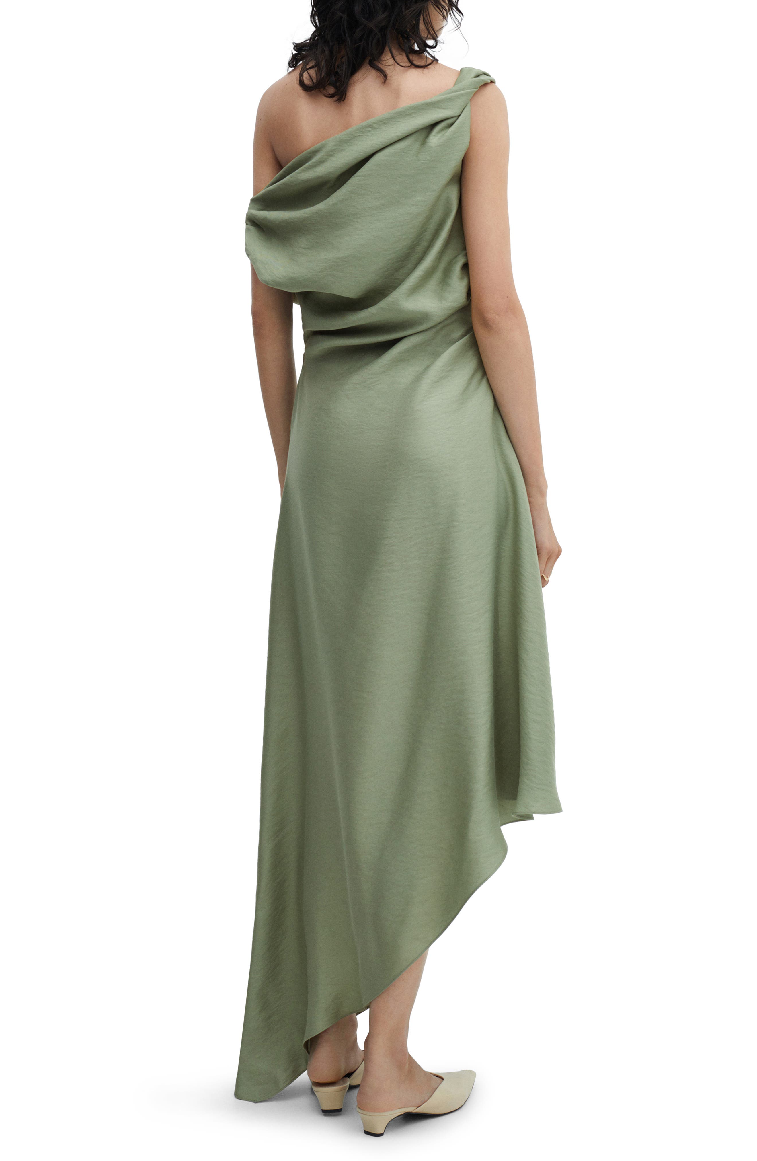 Laila Draped One-Shoulder Midi Dress - image 2