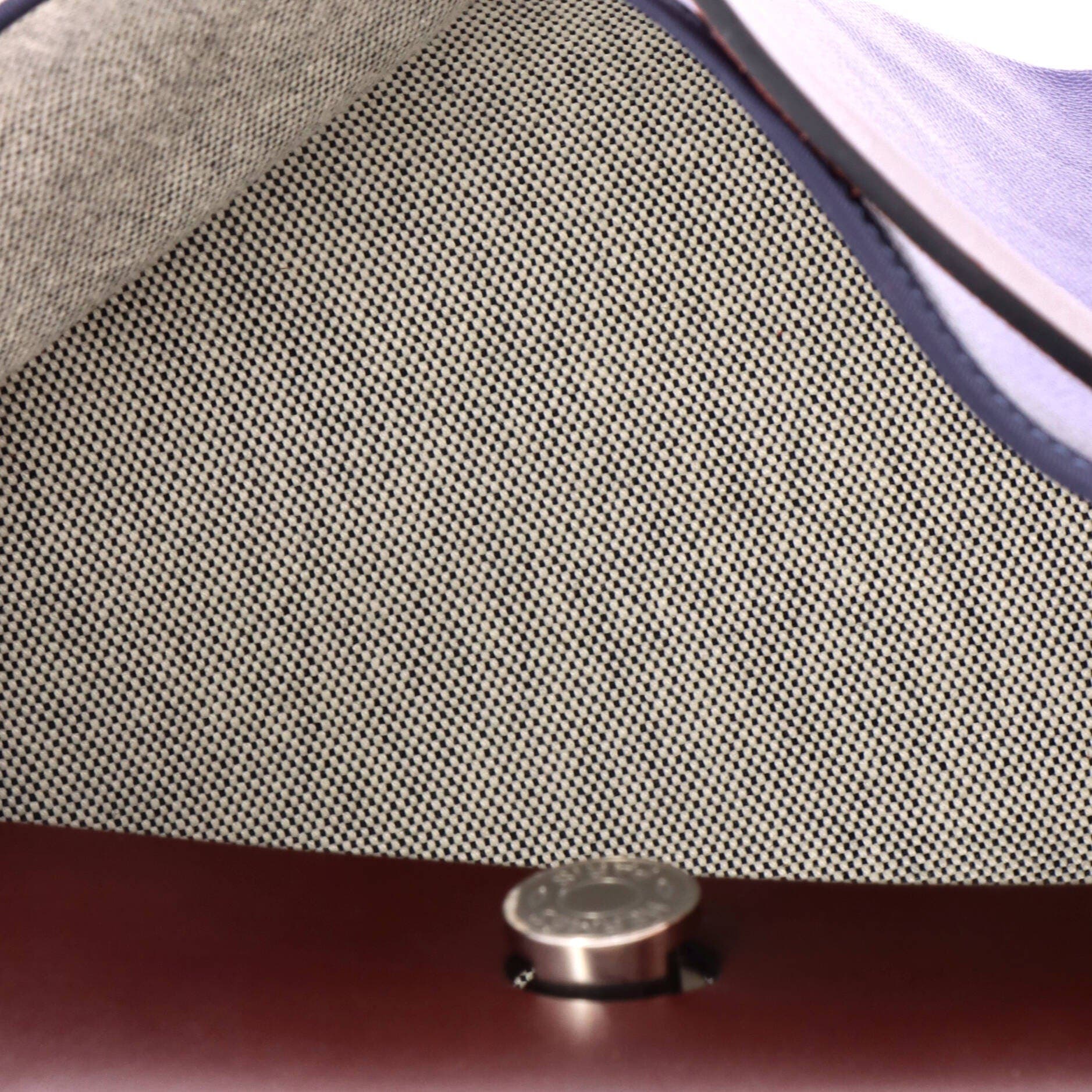Herbag Zip Berline Vache Canvas and Leather 31, Alternate, color, Blue