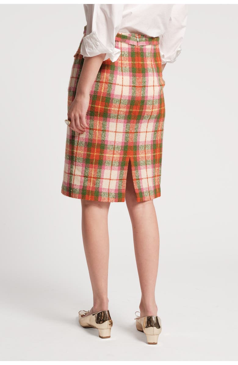 Frances Valentine Pencil Skirt Central Park Plaid Wool, Alternate, color, 