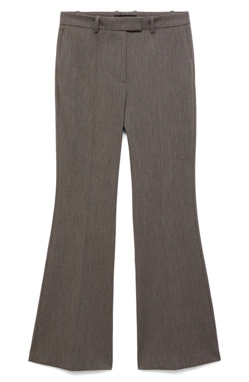 Mango Emma Flare Pants In Gray