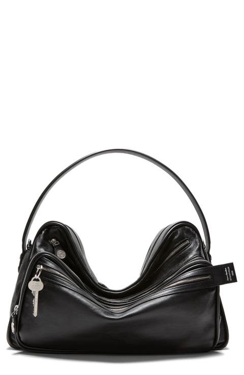 Medium Camero Leather Shoulder Bag
