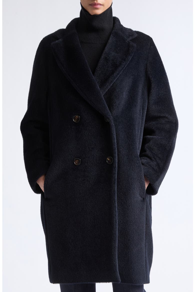 Roseto Alpaca & Wool Coat, Main, color, MIDNIGHT BLUE