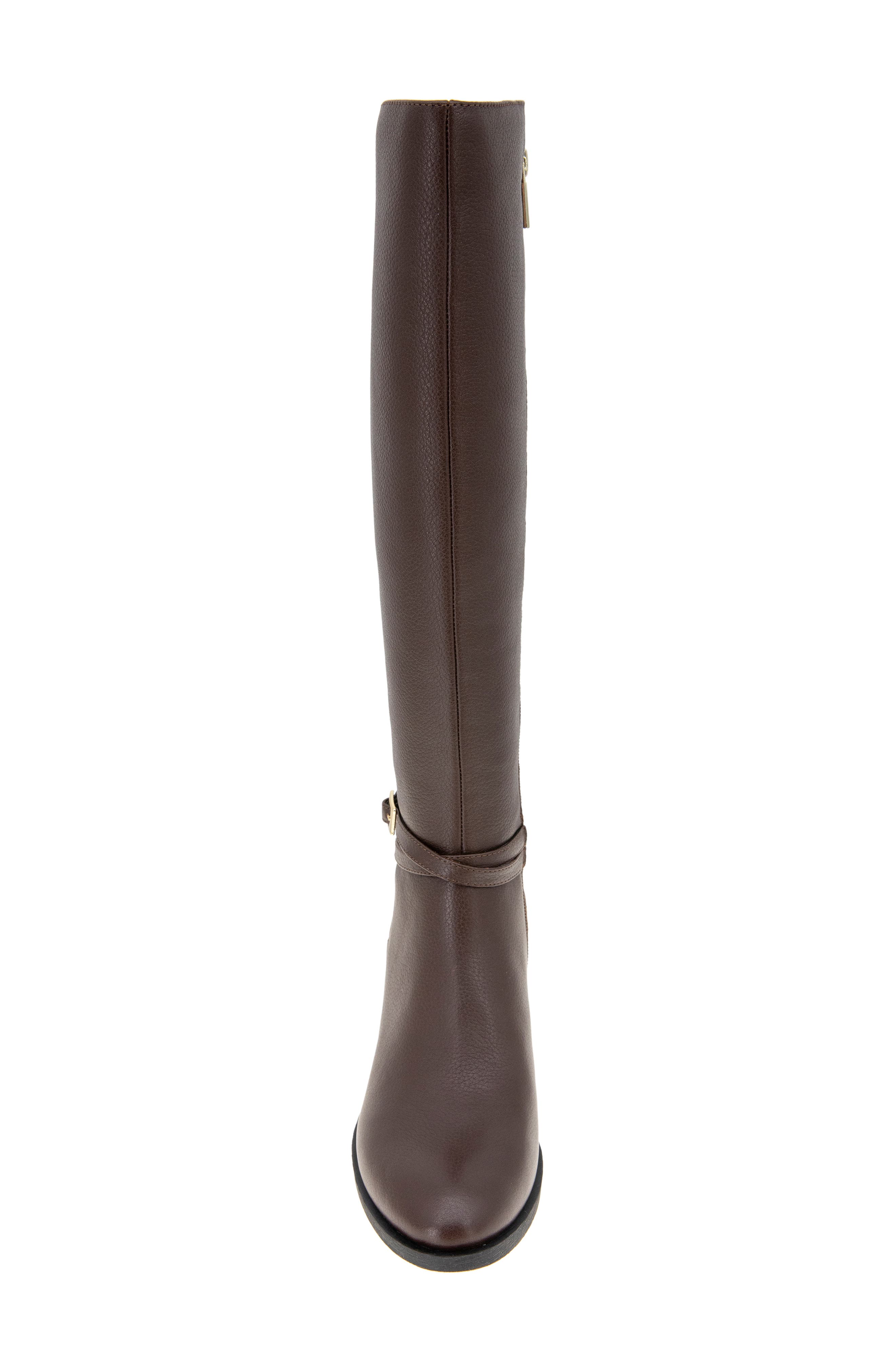 Kenneth Cole Lanica Knee High Boot, Alternate, color, Chocolate Leather