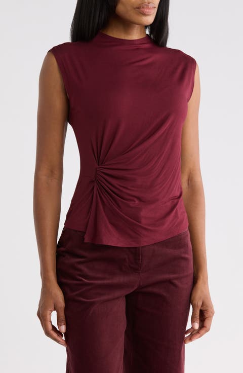 Knot Front Sleeveless Top