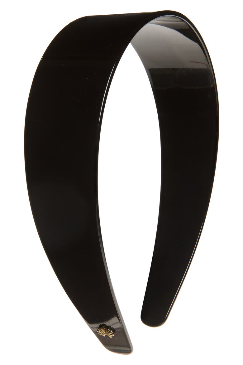 Cher Acetate Headband, Main, color, JET 001
