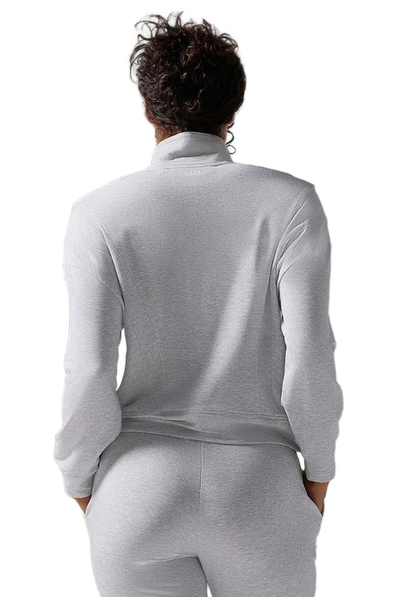 3/4 Zip Cozy Fleece Pullover, Alternate, color, ASH