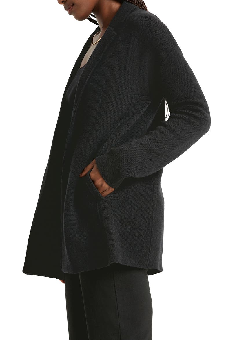x Cella Jane Cashblend Sweater Coat, Alternate, color, BLACK