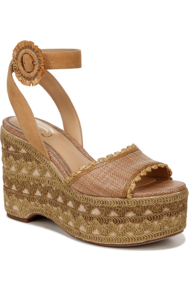 Sam Edelman Amber Espadrille Platform Ankle Strap Sandal, Main, color,
