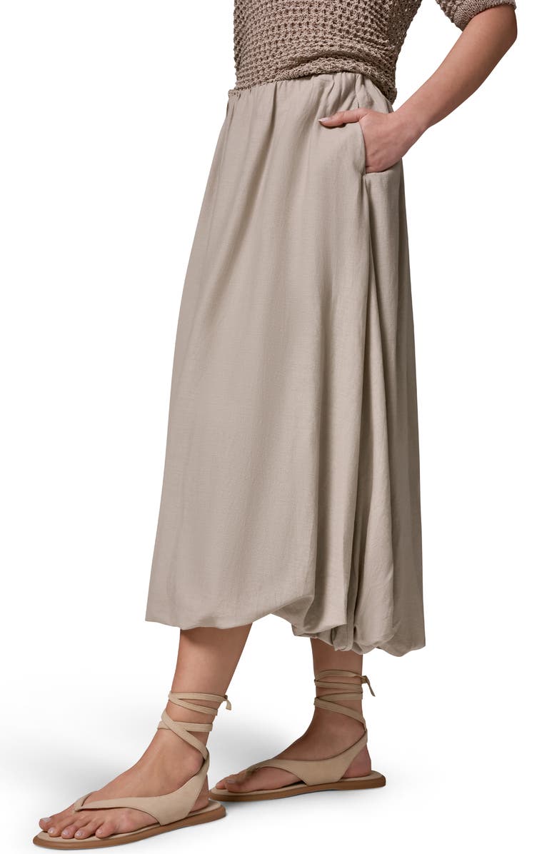 Donna Karan New York Linen Blend Bubble Skirt, Alternate, color, Tuscan Grey