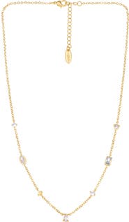 Ettika Simple Crystal Station Necklace