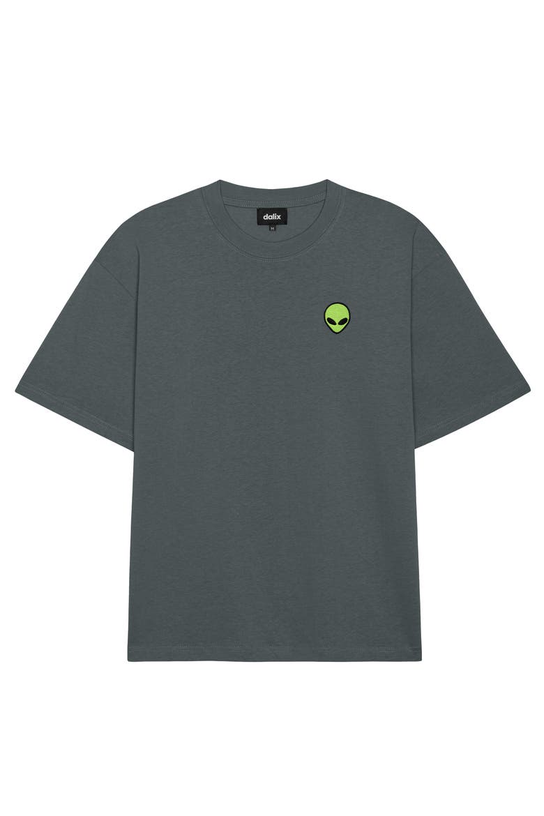 Mens Alien Heavyweight Relaxed Tee, Main, color, Space Gray