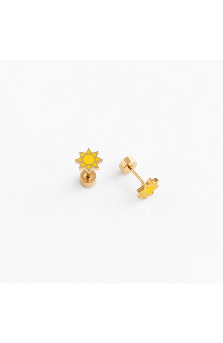 Pip Pop Sunshine Stud Earrings, Main, color, Yellow