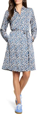 NIC+ZOE Brushstrokes Devon Long Sleeve Dress