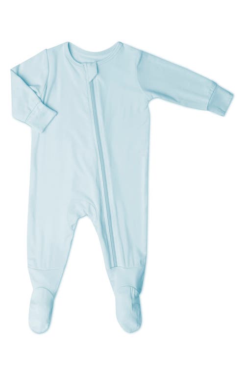 Baby Grey by Everly Grey Print Footie in Whispering Blue 