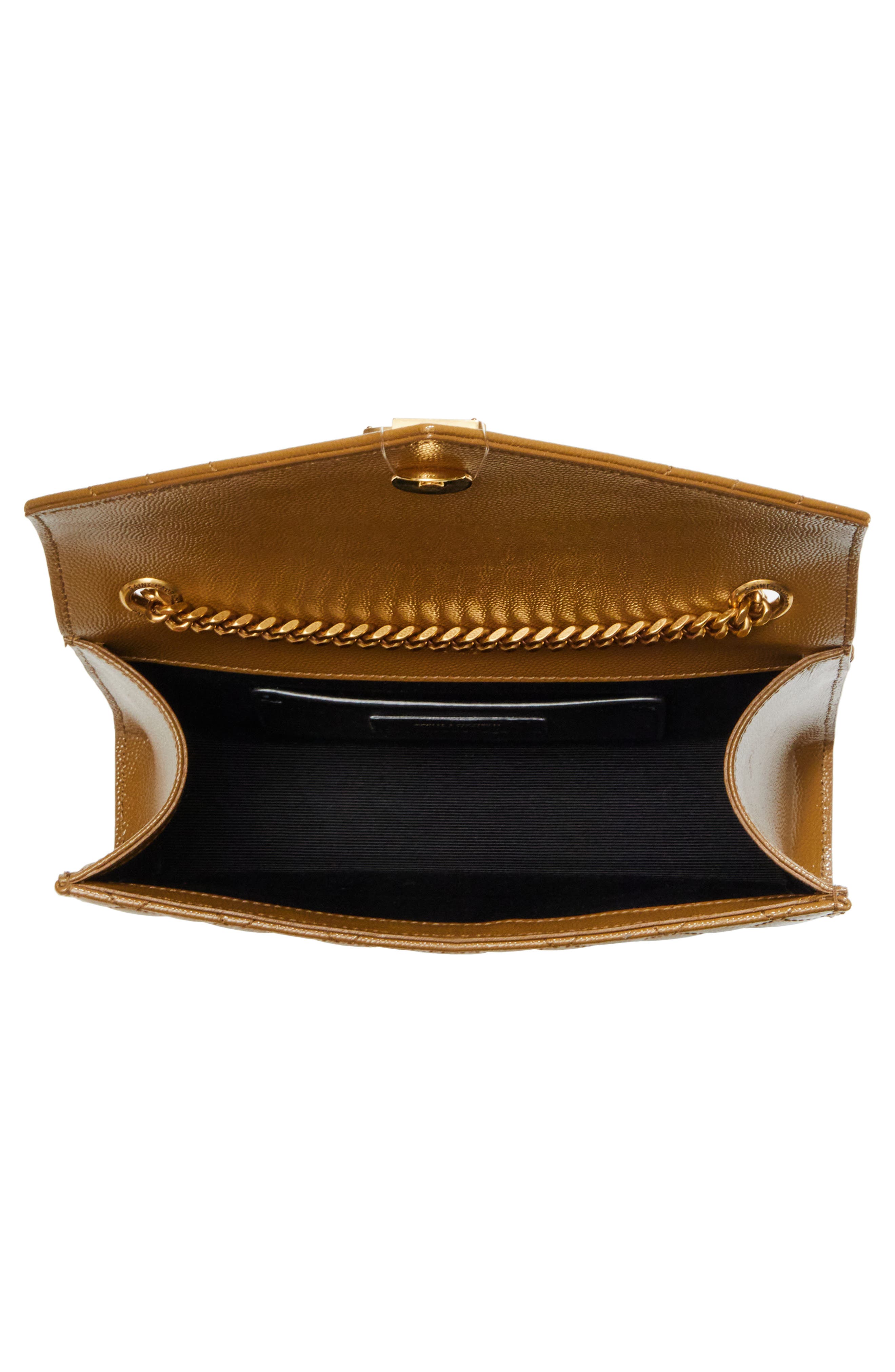 Saint Laurent Small Monogramme Matelassé Quilted Calfskin Shoulder Bag, Alternate, color, 