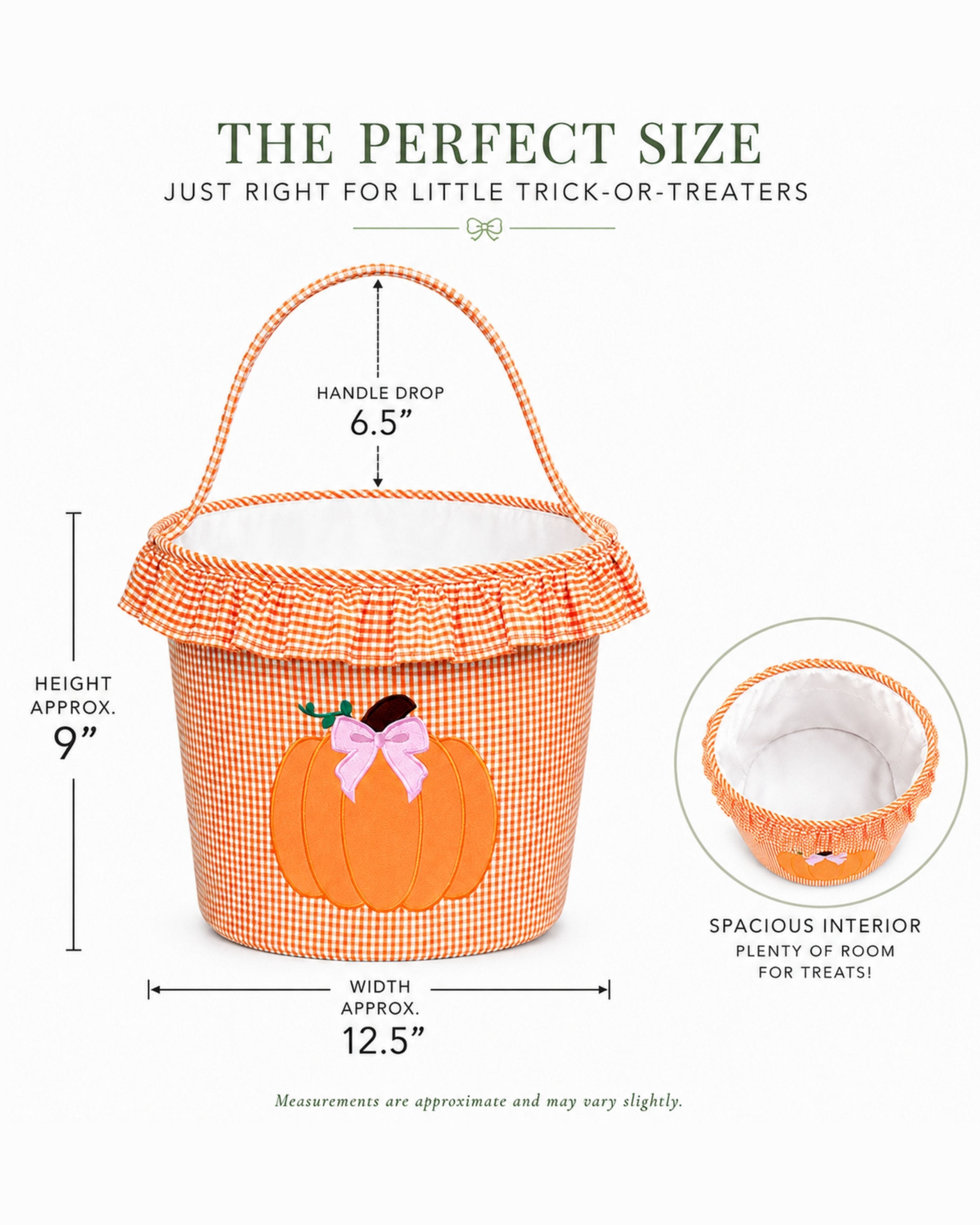 Ruffled Pumpkin Halloween Trick-or-Treat Tote, Alternate, color, Orange