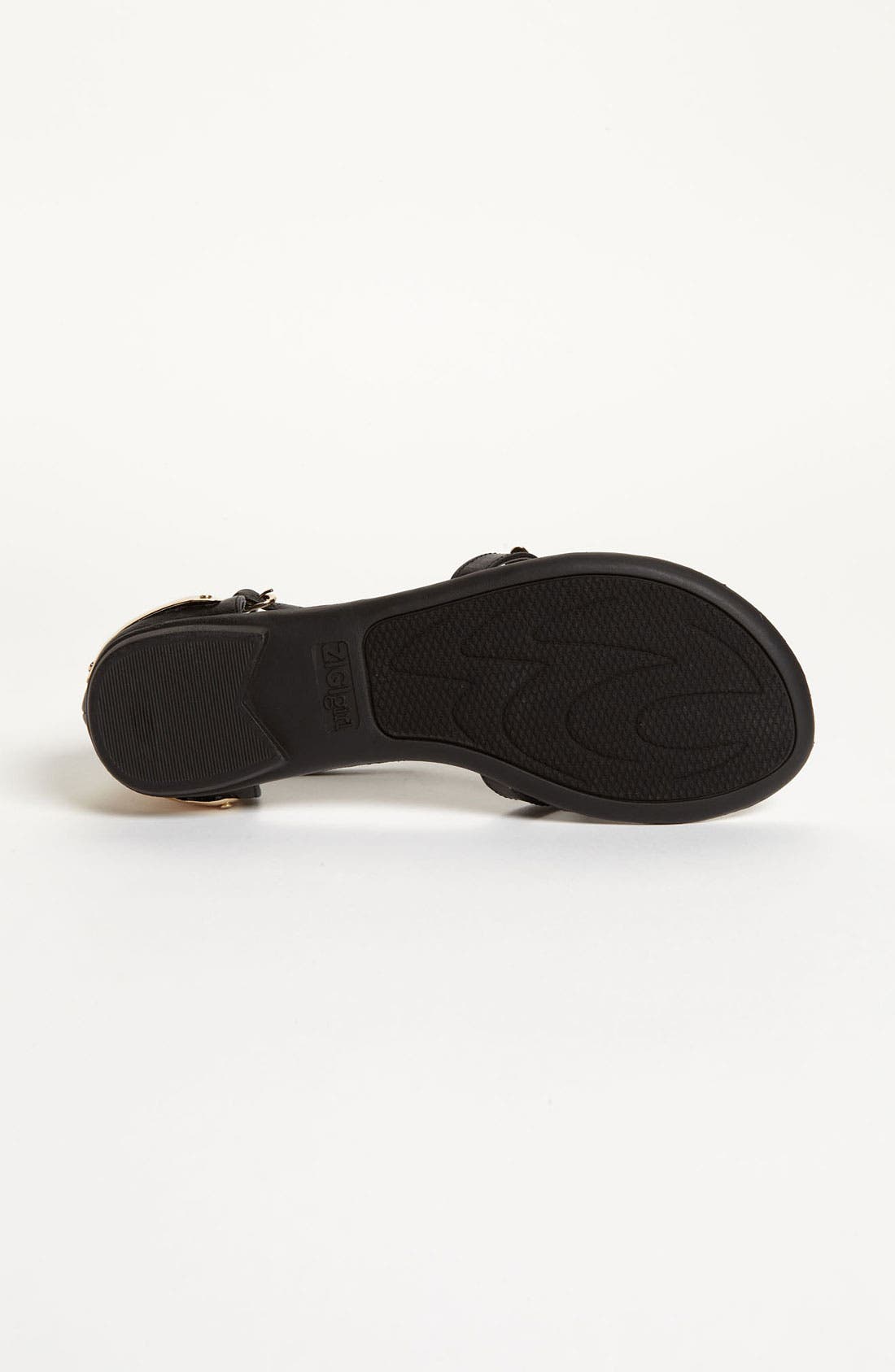 'Arrow' Sandal, Alternate, color, BLACK