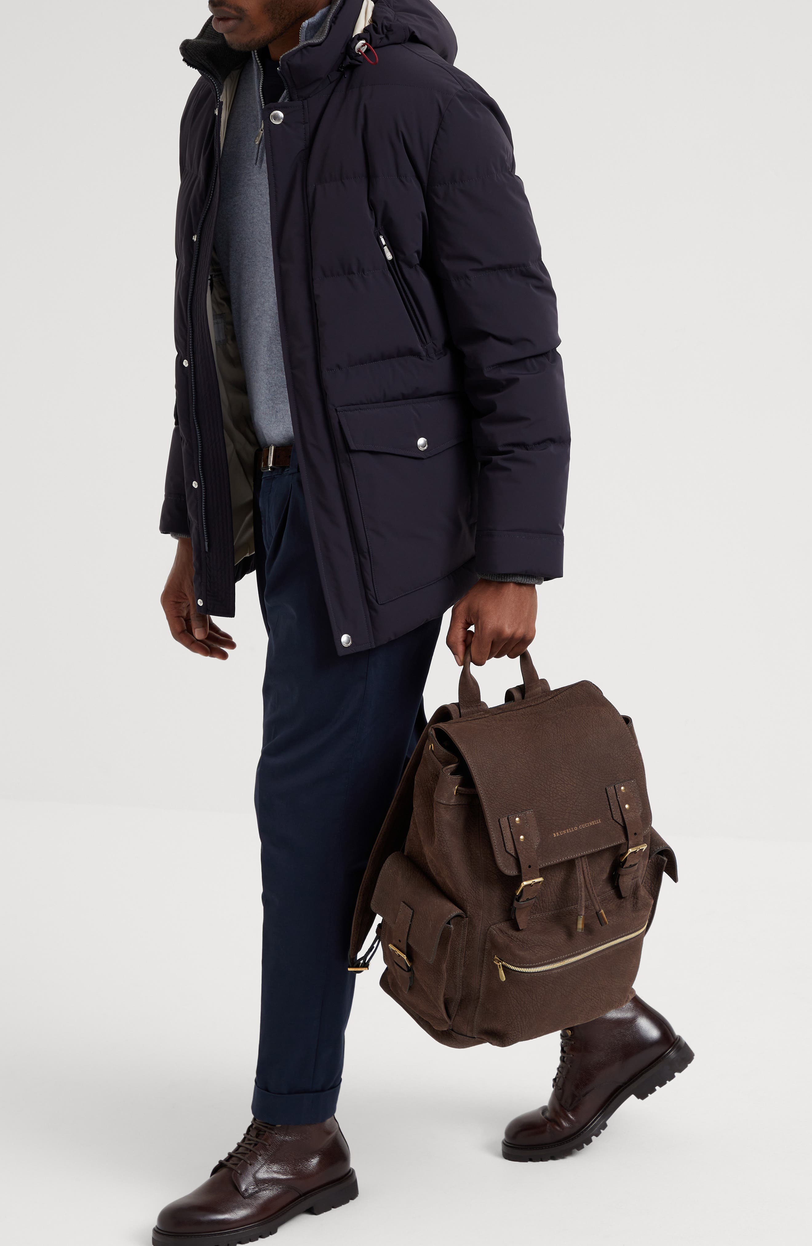 Brunello Cucinelli City Backpack, Alternate, color, 