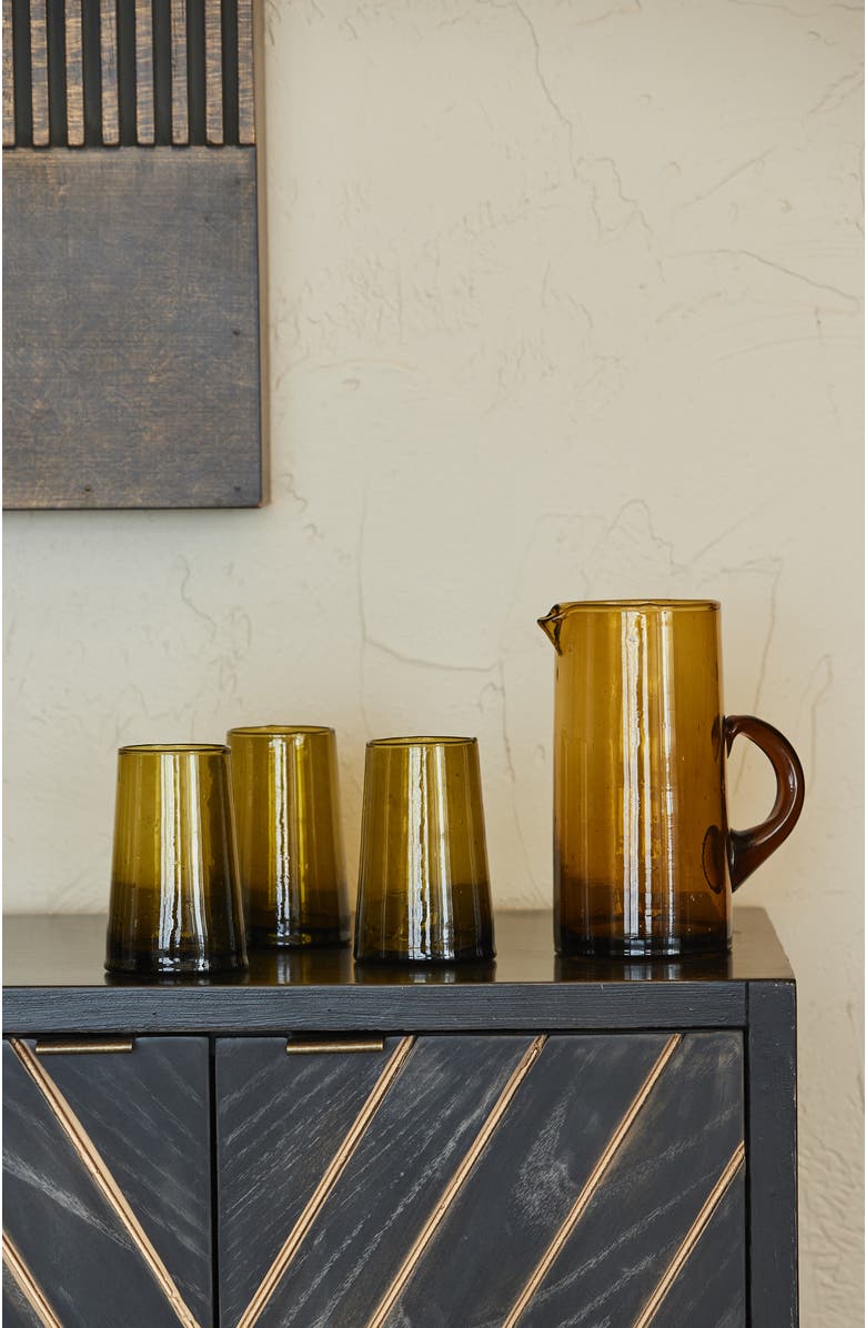 Verve Culture Moroccan Cone Jug, Alternate, color, Amber