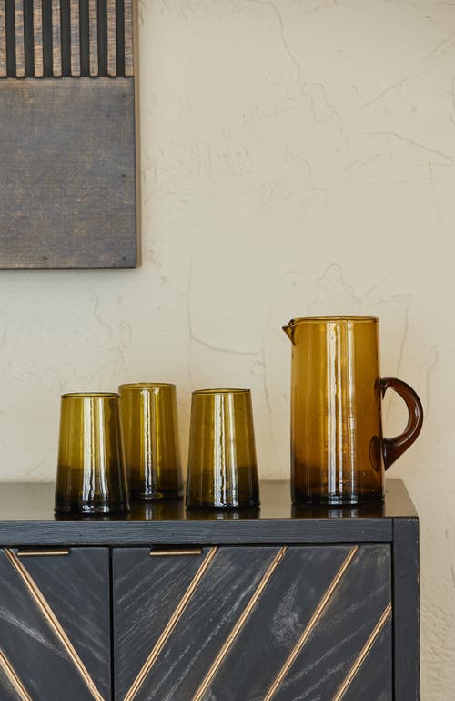 Verve Culture Moroccan Cone Jug In Amber