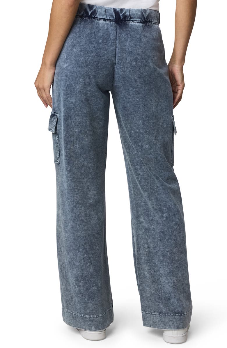 Splendid Gwen Indigo Cotton Blend Terry Cargo Sweatpants, Alternate, color, Indigo Blue