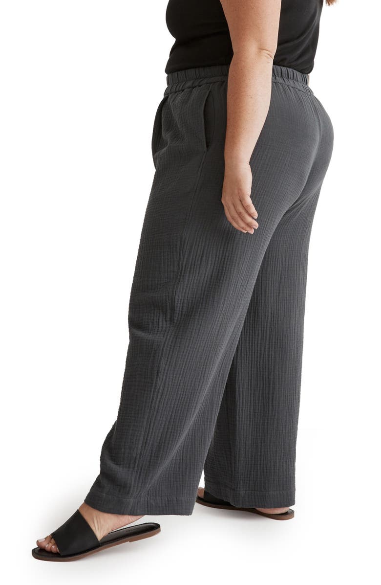 Madewell The Plus Untailored Wide Leg Crop Pants, Alternate, color, 
