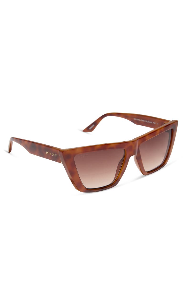 DIFF Vinona Sunglasses, Alternate, color, Maple Tortoise