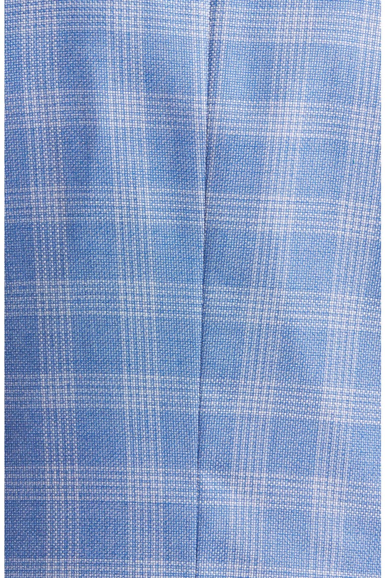 Hutson Check Wool & Cotton Blend Sport Coat, Alternate, color, MED BU
