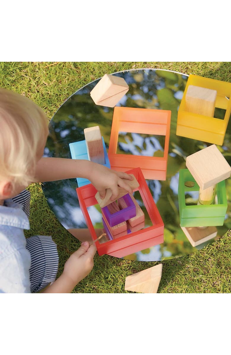 Kaplan Early Learning Company Discovery Squares - Rainbow - 6 Pieces, Alternate, color, Multicolored