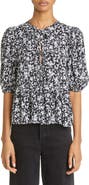 Ganni Floral Peplum Blouse