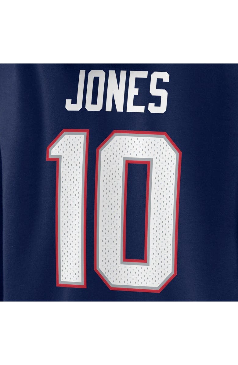 FANATICS Women's Fanatics Branded Mac Jones Navy New England Patriots Player Icon Name & Number V-Neck Pullover Hoodie, Alternate, color, 