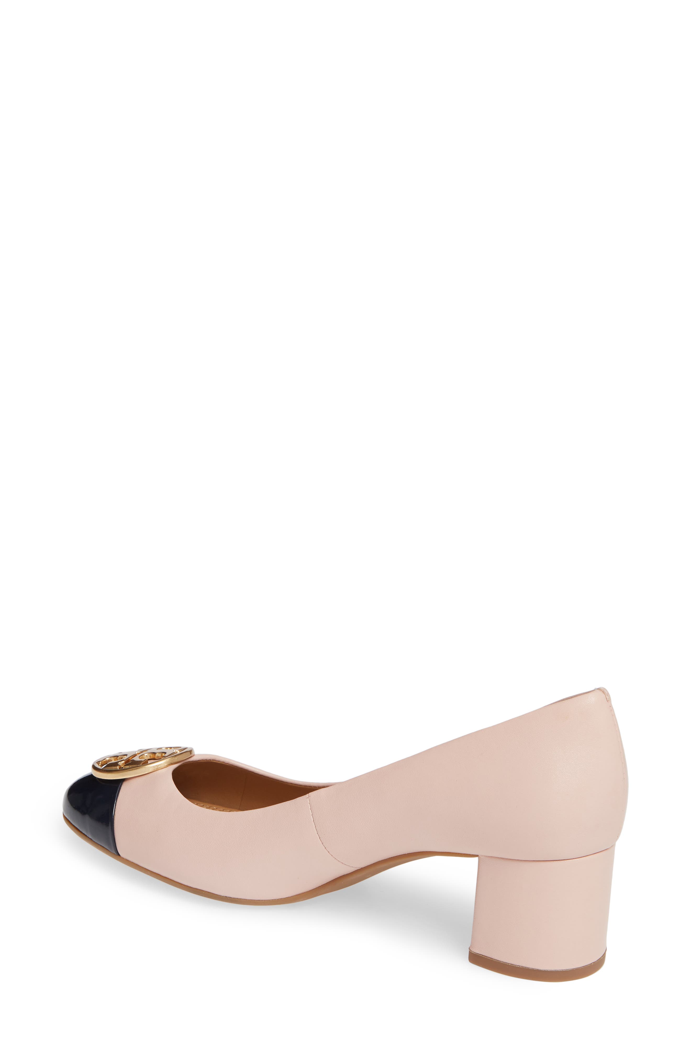 Chelsea Pump, Alternate, color, SEA SHELL PINK/ PERFECT NAVY