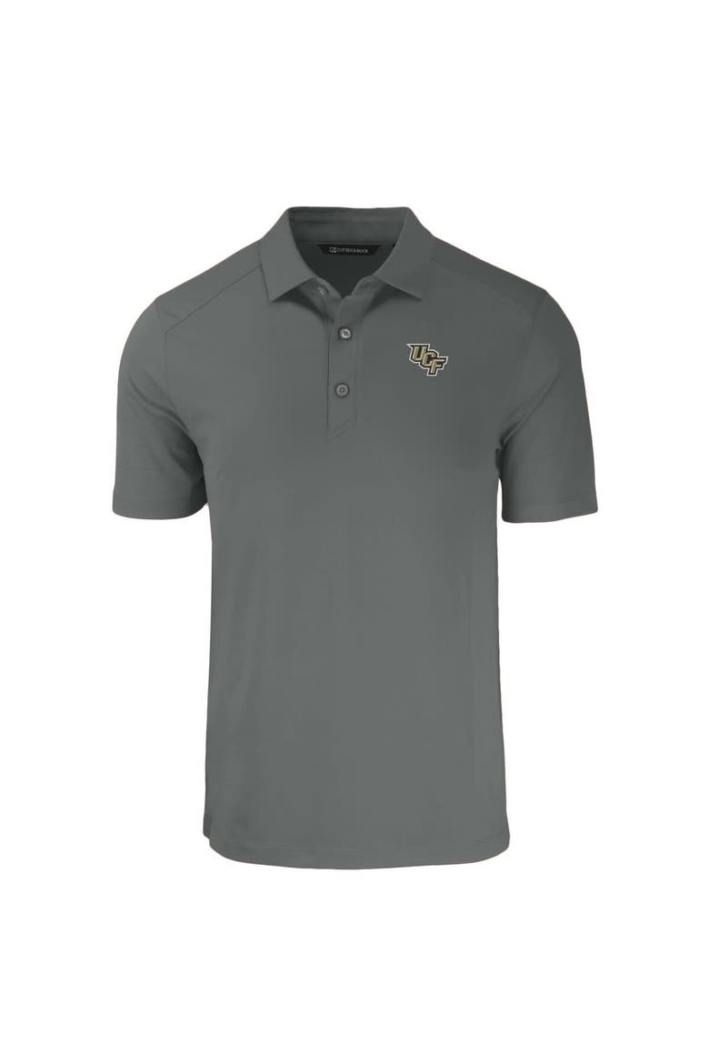Men's Cutter & Buck Gray UCF Knights Big & Tall Forge Eco Stretch Recycled Polo, Alternate, color, Gray