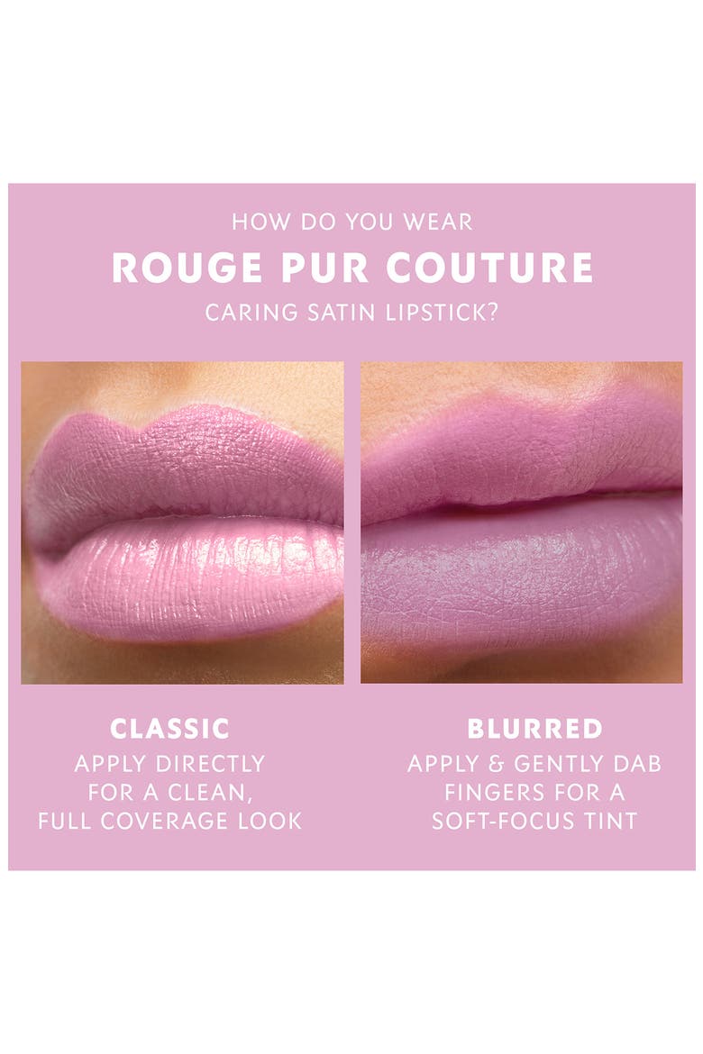 Rouge Pur Couture Caring Satin Lipstick with Ceramides, Alternate, color, P22 ROSE CELEBRATION