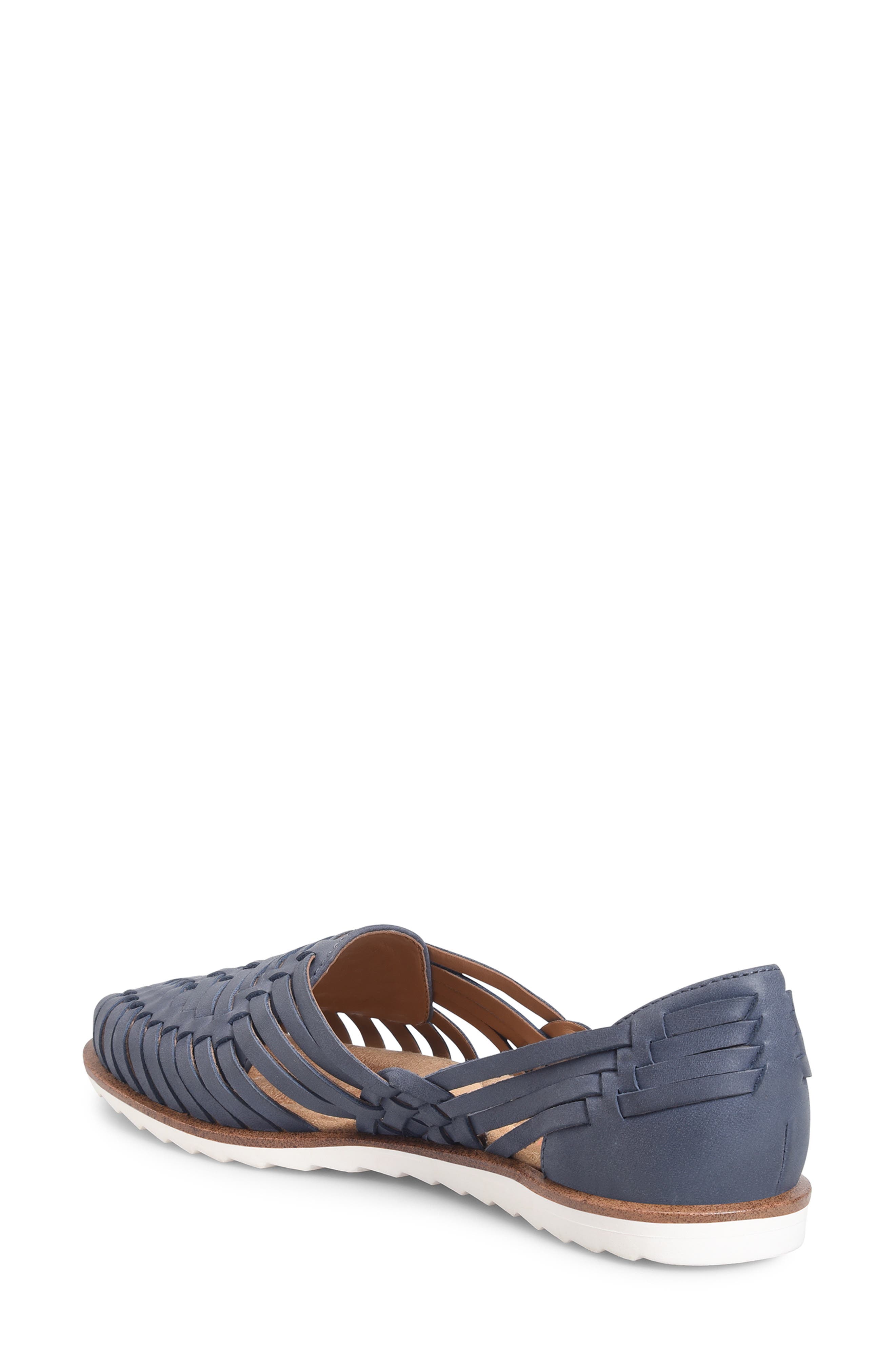 Ranier Huarache Flat, Alternate, color, NAVY