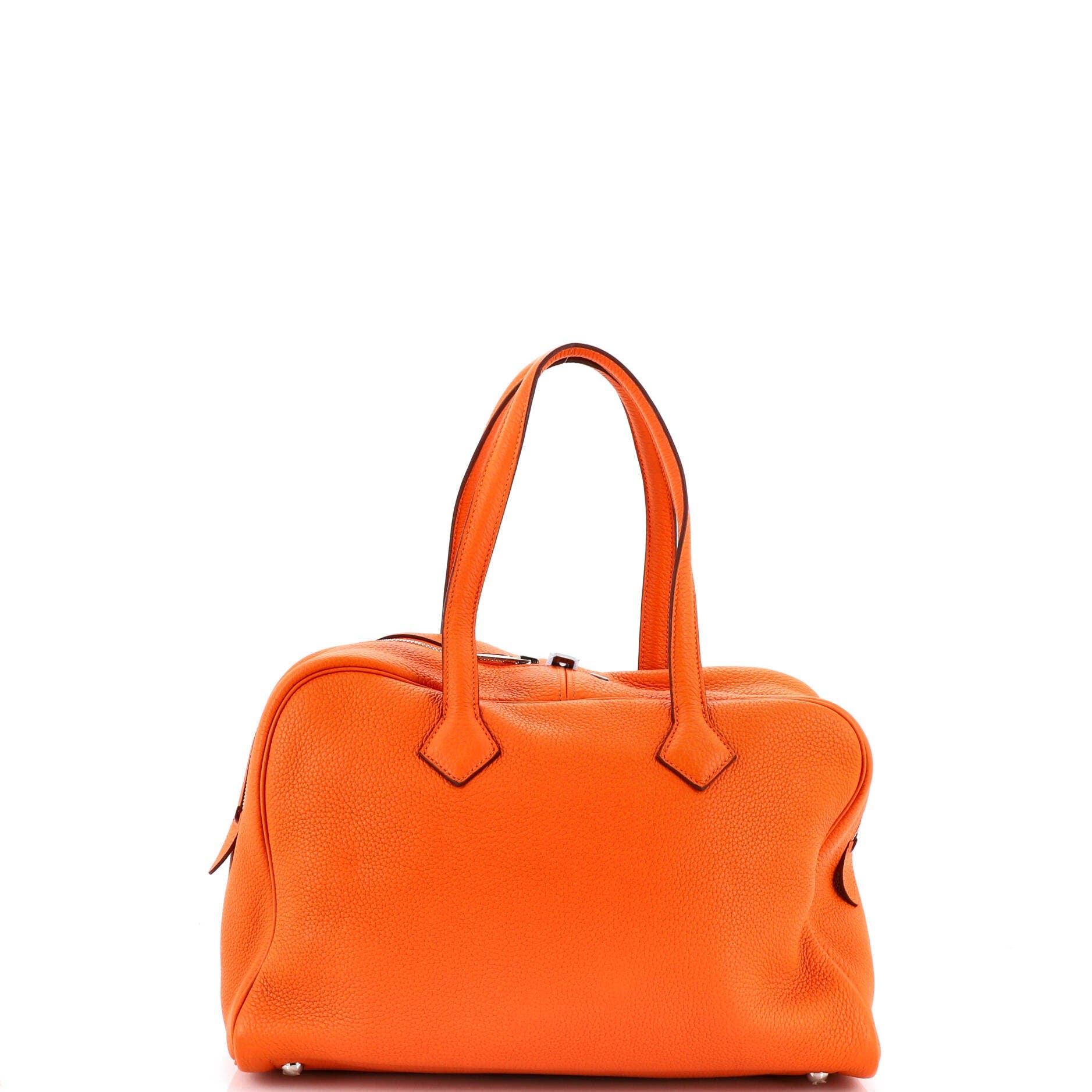 Pre-Owned Hermes Victoria II Bag Clemence 35, Alternate, color, Orange H