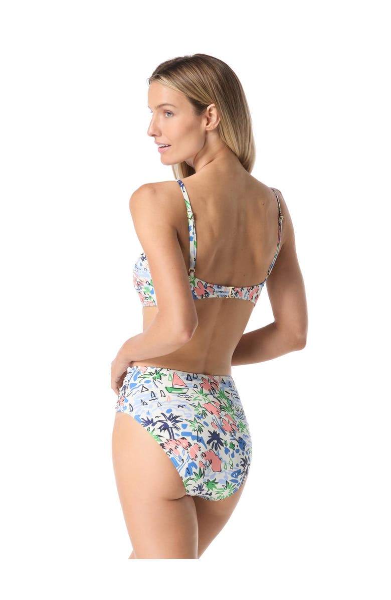 Kate Spade New York Coastal Town Shirred Bralette Top, Alternate, color, Multi