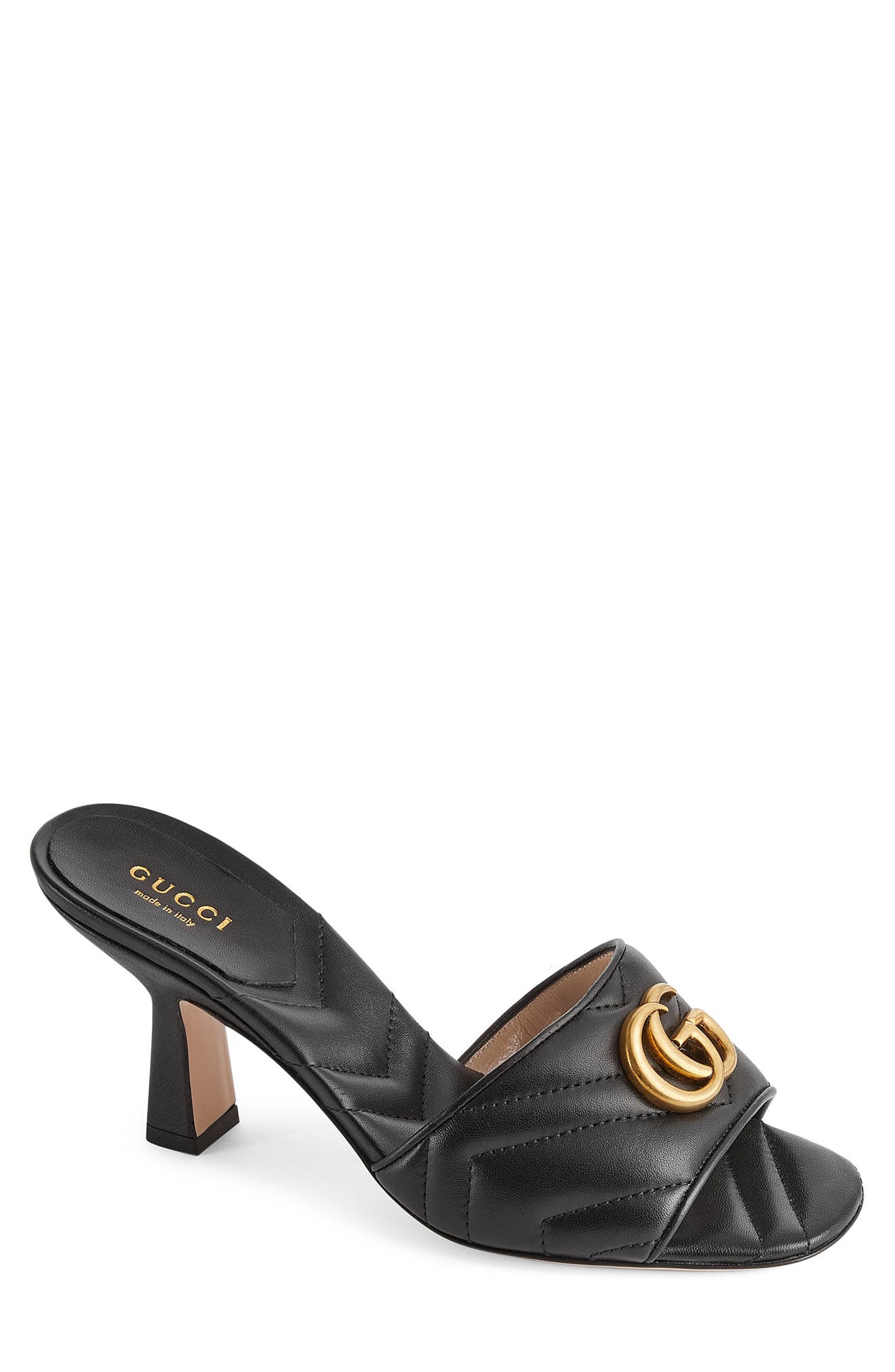 Gucci GG Quilted Slide Sandal, Main, color, 