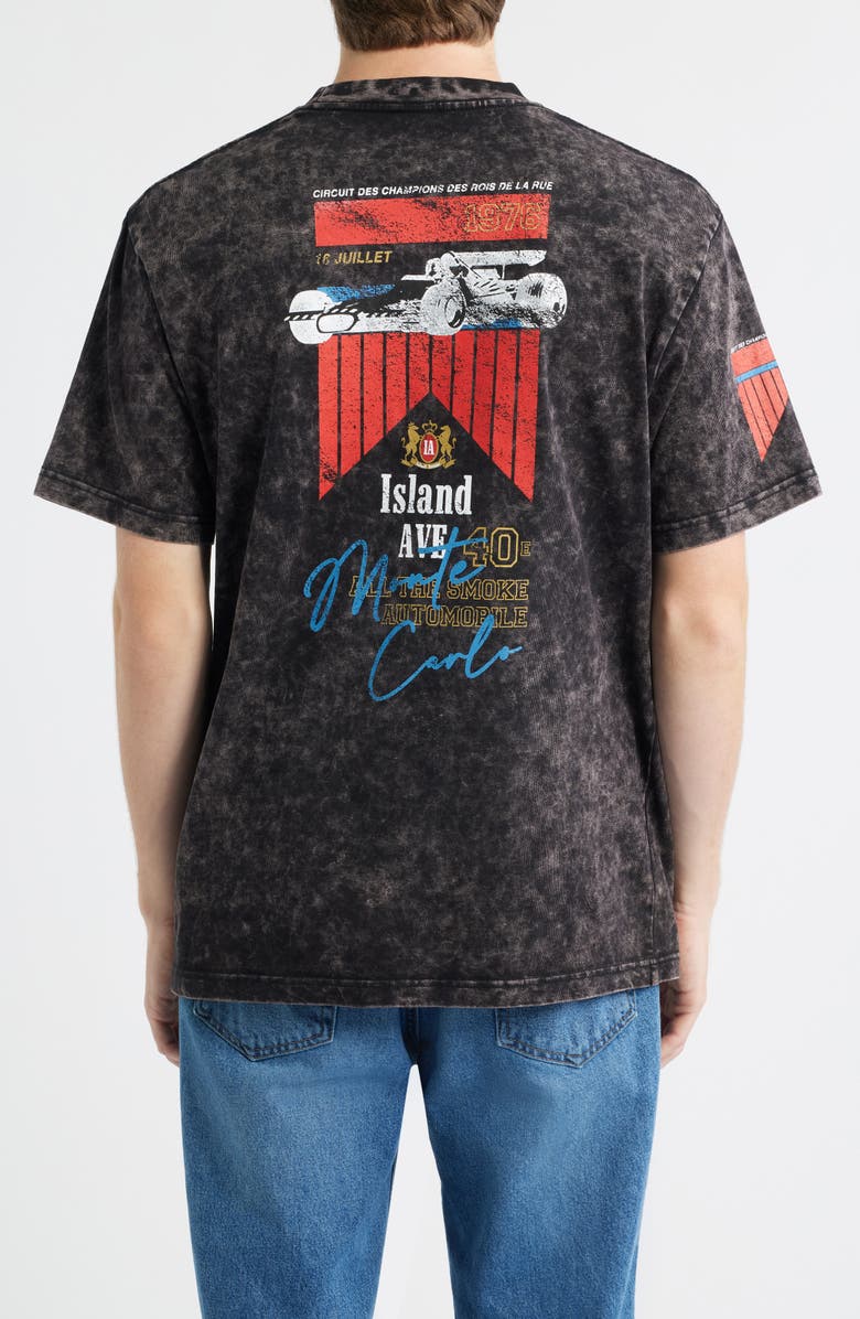 Island Avenue Marlboro Monte Carlo Cotton Graphic T-Shirt, Alternate, color, Black