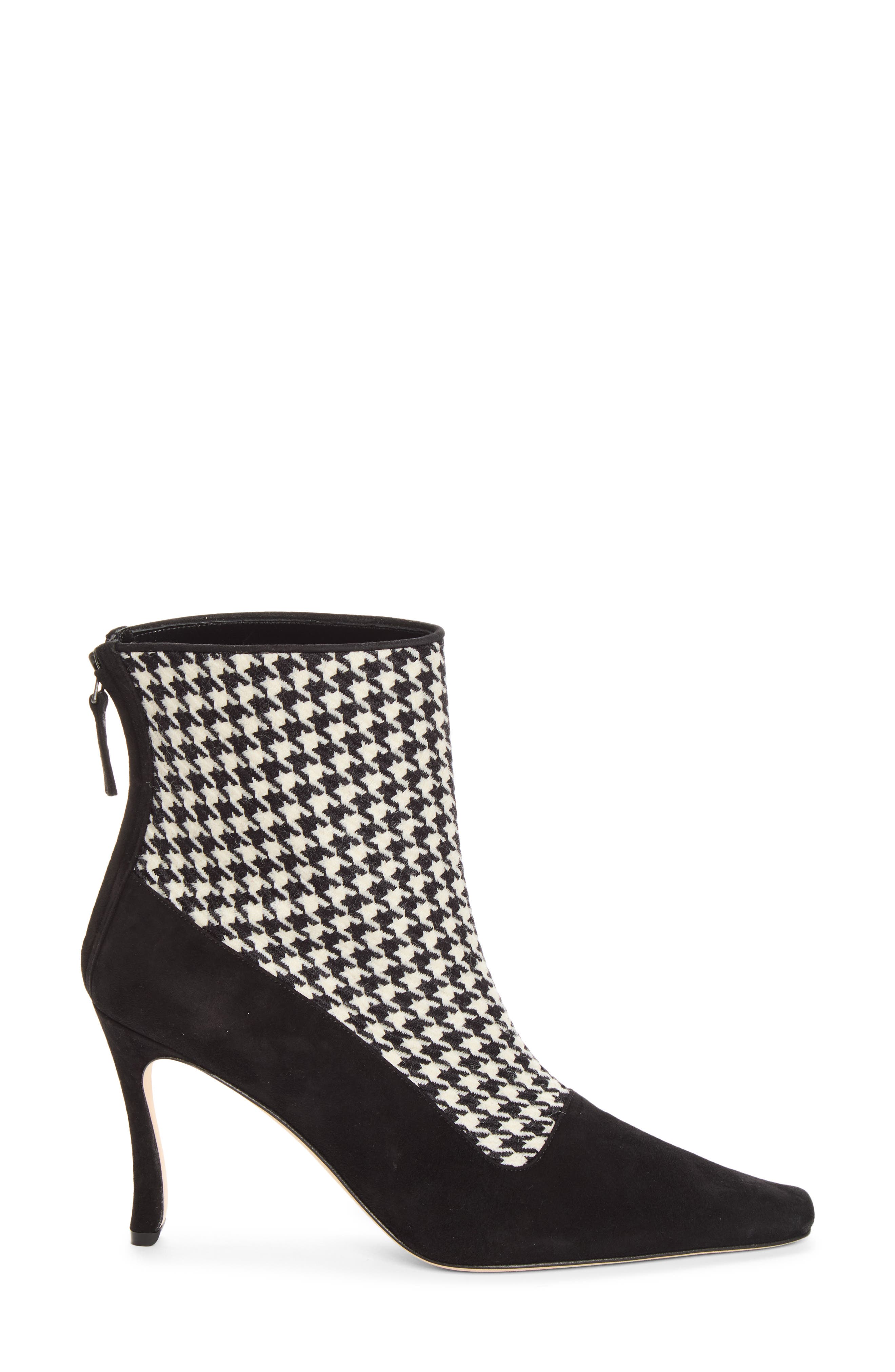 Gosta Leather Ankle Boot, Alternate, color, BLACK/ IVORY