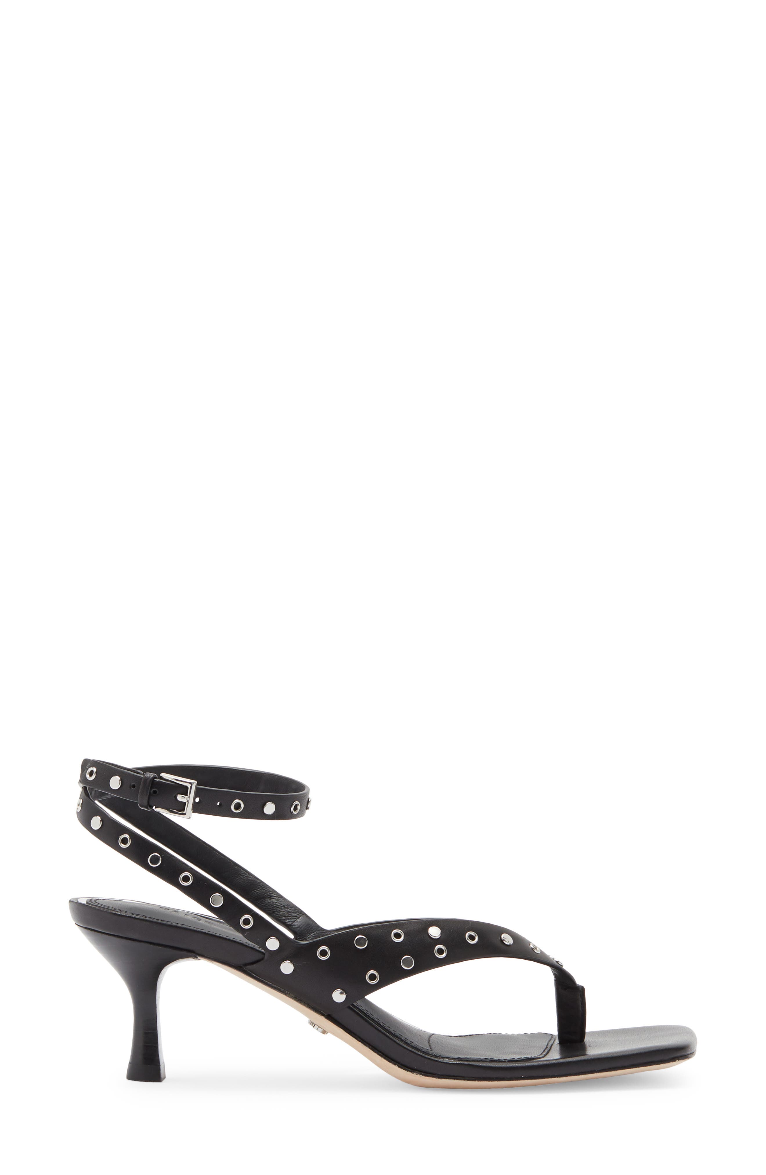 PAIGE Emmy Ankle Strap Sandal, Alternate, color, Black