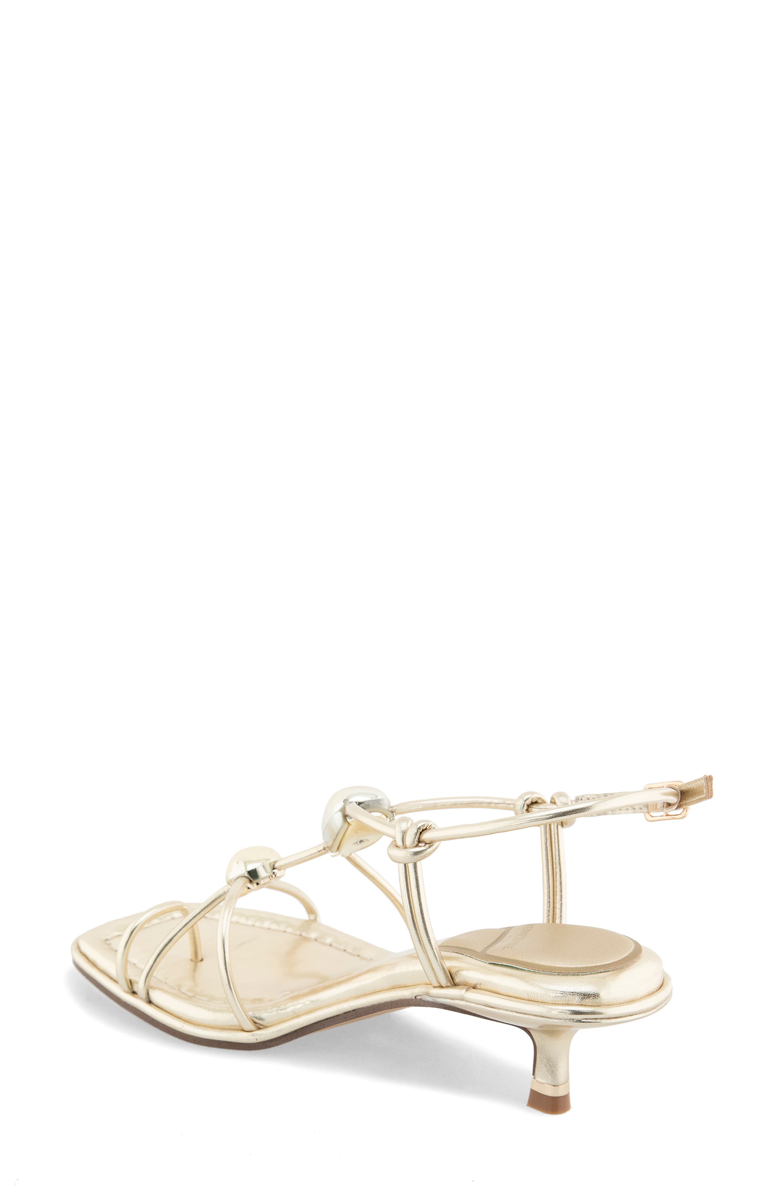 Gemma Kitten Heel Sandal, Alternate, color, GOLD