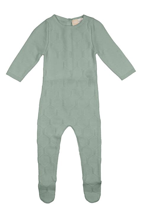 Honeycomb Cotton Footie (Baby)
