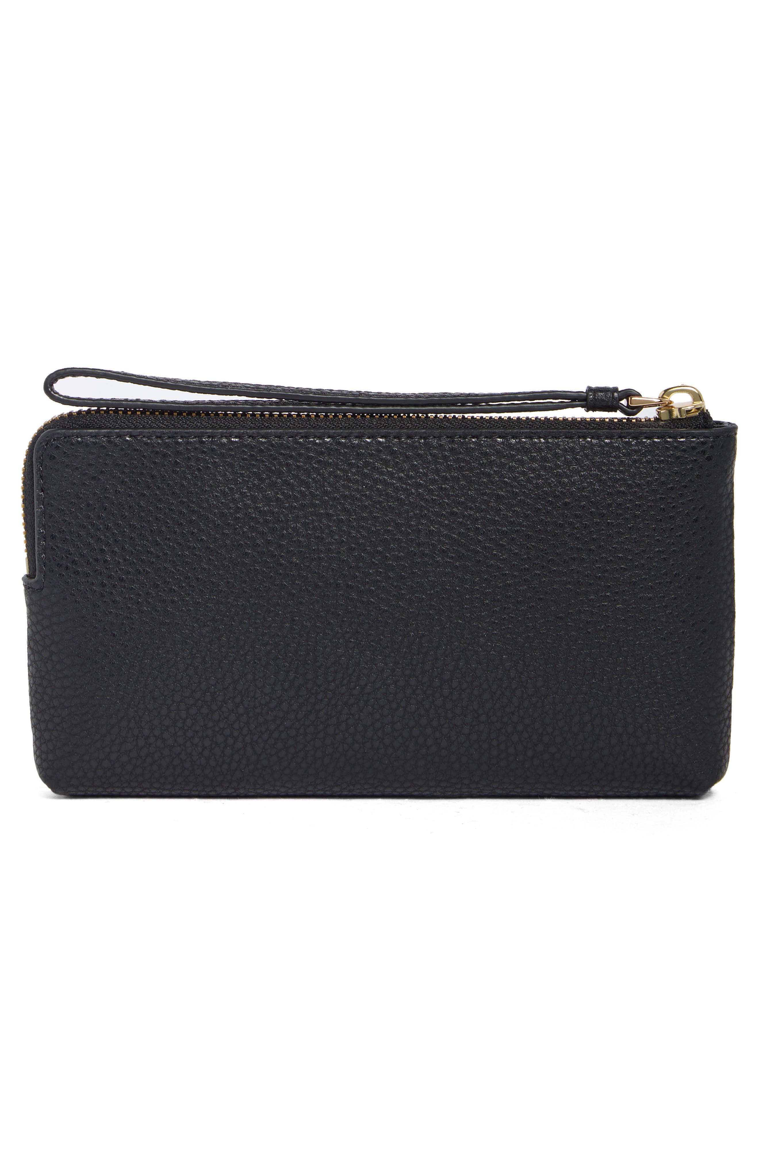 The Leather Wristlet Pouch, Alternate, color, BLACK MULTI