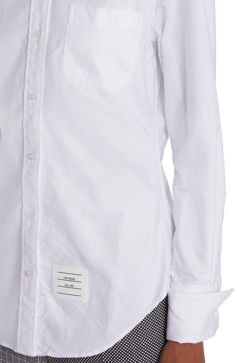 Thom Browne French Cuff Oxford Button-Down Shirt, Alternate, color,