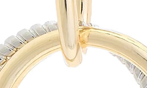 Juvell Two-tone Circle Drop Earrings In Multi