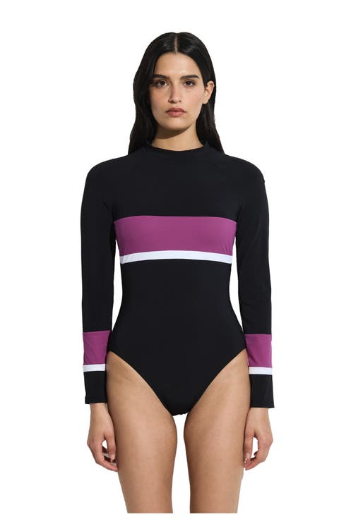 Aqua Chic Long Sleeve One Piece